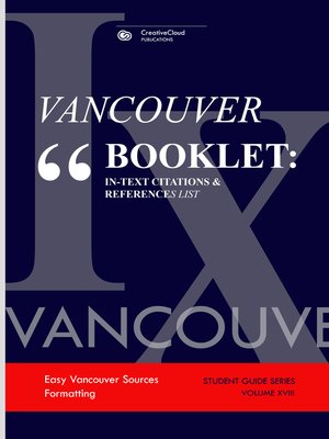 cover image of VANCOUVER BOOKLET